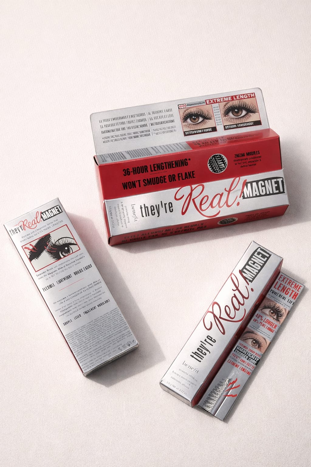 Benefit They’re Real! Magnet Mascara – Extreme Length, 36-Hour Wear & Smudge-Proof Lash Lift
