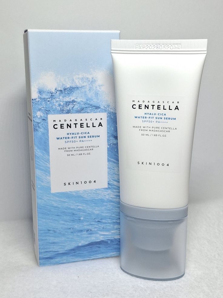 SKIN1004 Madagascar Centella Hyalu-Cica Water-Fit Sun Serum SPF50+ PA++++ | Lightweight Hydrating Sunscreen | 50ml