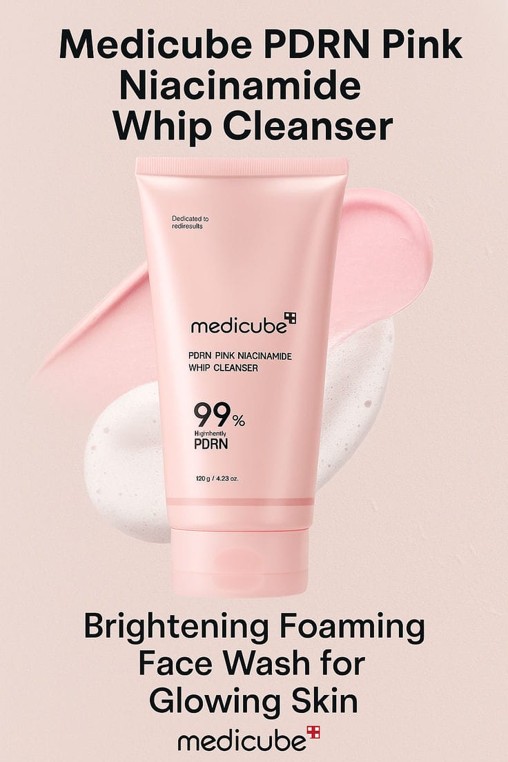Medicube PDRN Pink Niacinamide Whip Cleanser 120gm