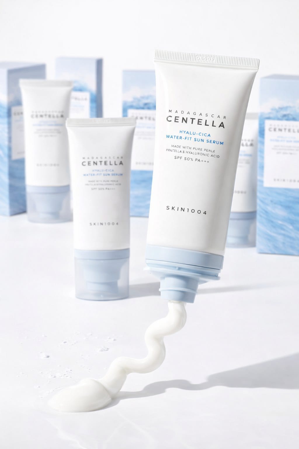 SKIN1004 Hyalu-Cica Water-Fit Sun Serum SPF50+ PA++++ – Lightweight Hydration & Invisible UV Protection