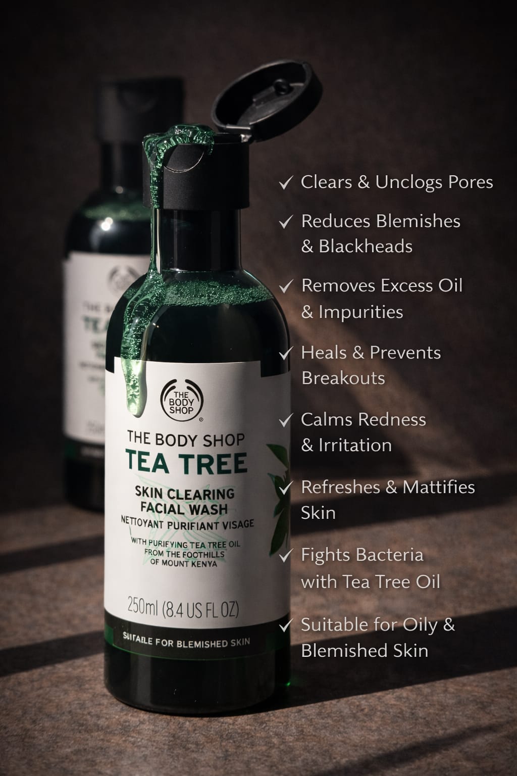 The Body Shop Tea Tree Skin Clearing Facial Wash – Deep Clean, Clearer Skin, Oil Control