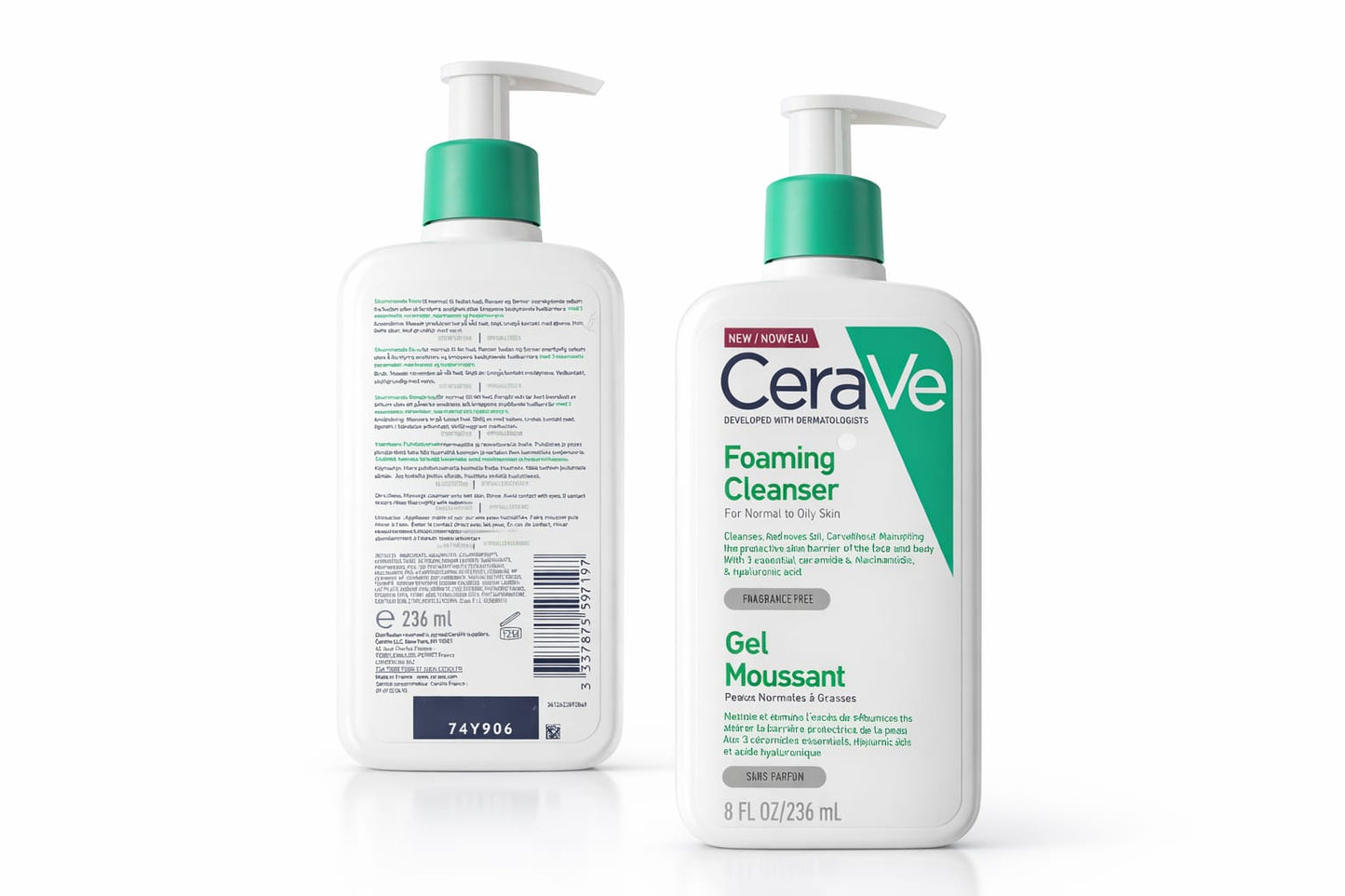 CeraVe Foaming Facial Cleanser (236ml) – Oil Control, Gentle Daily Face Wash for Normal to Oily Skin
