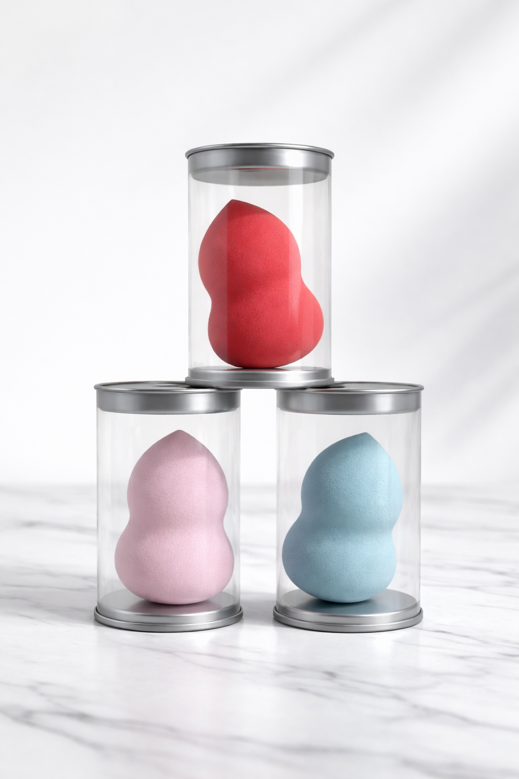 Premium Professional Makeup Blender Set – Pack of 3 | Ultra-Soft, Flawless Finish Beauty Sponges