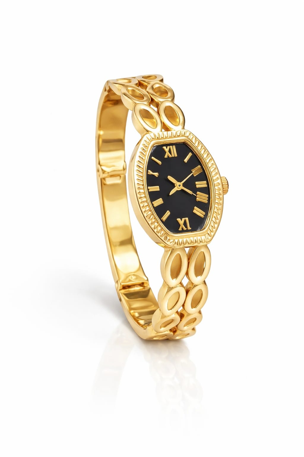 Luxury Golden Color Watch-Style Kada