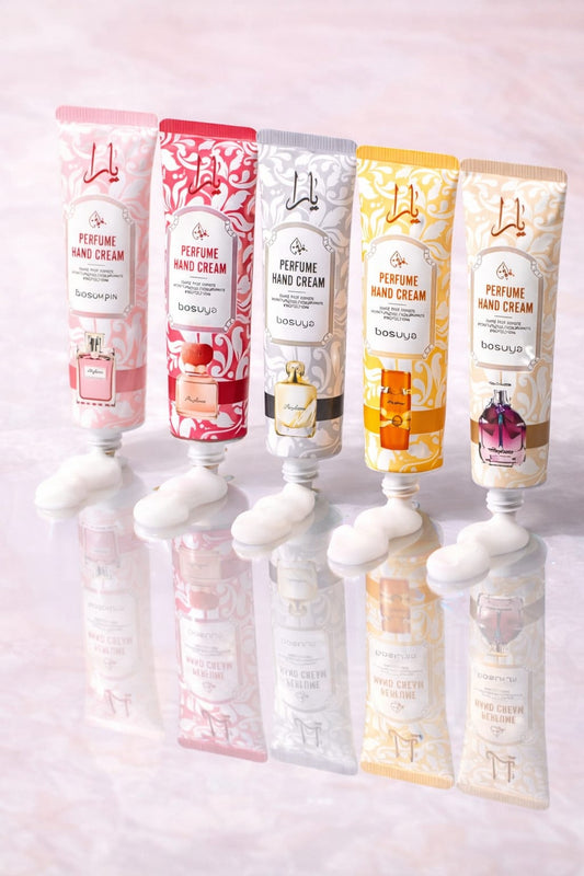 YAARA Bosuya Perfume Hand Cream Set – Deep Hydration + Long-Lasting Luxury Fragrance (5-Piece Collection)
