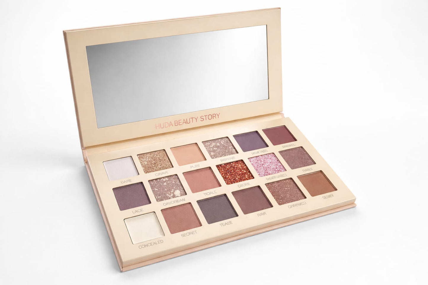 Huda Beauty Nude Eyeshadow Palette – 18 Ultra-Pigmented Shades | Soft Glam to Bold Looks