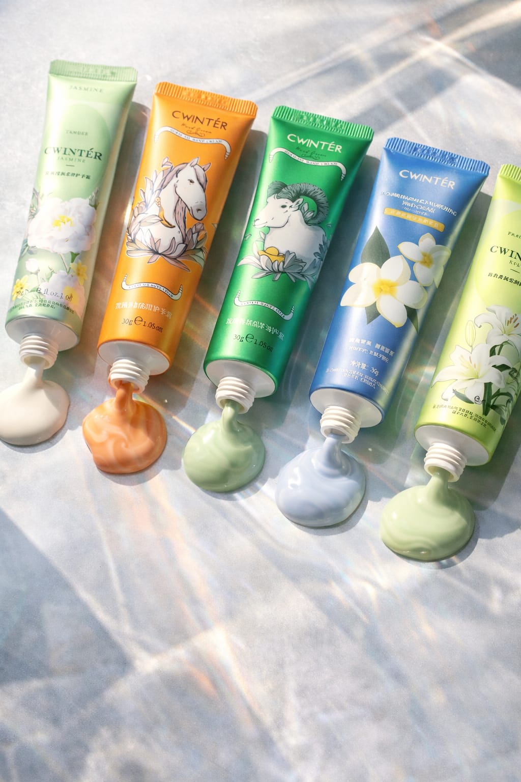 Luxury Hand Cream Set (5 Scents)  Pack of 5 – Deep Hydration, Soft Silky Skin & Long-Lasting Fragrance