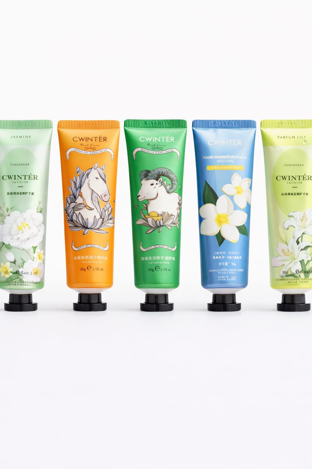 Luxury Hand Cream Set (5 Scents)  Pack of 5 – Deep Hydration, Soft Silky Skin & Long-Lasting Fragrance