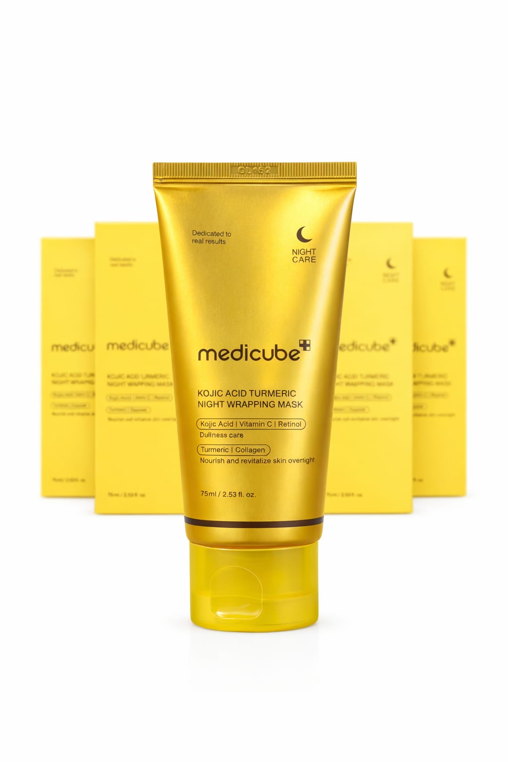 Medicube Kojic Acid Turmeric Night Wrapping Mask – Overnight Brightening & Dark Spot Repair Treatment (75ml)