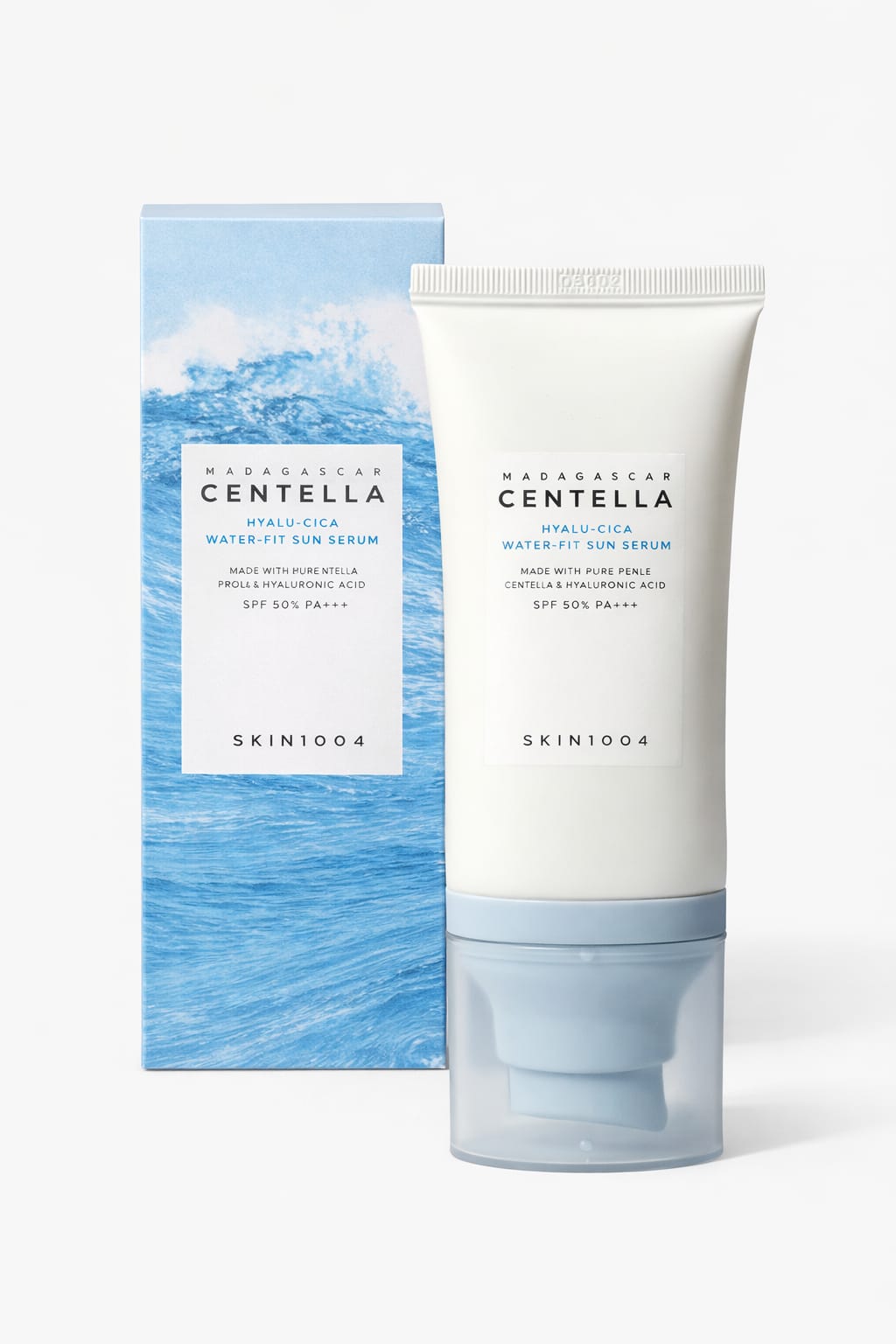 SKIN1004 Hyalu-Cica Water-Fit Sun Serum SPF50+ PA++++ – Lightweight Hydration & Invisible UV Protection