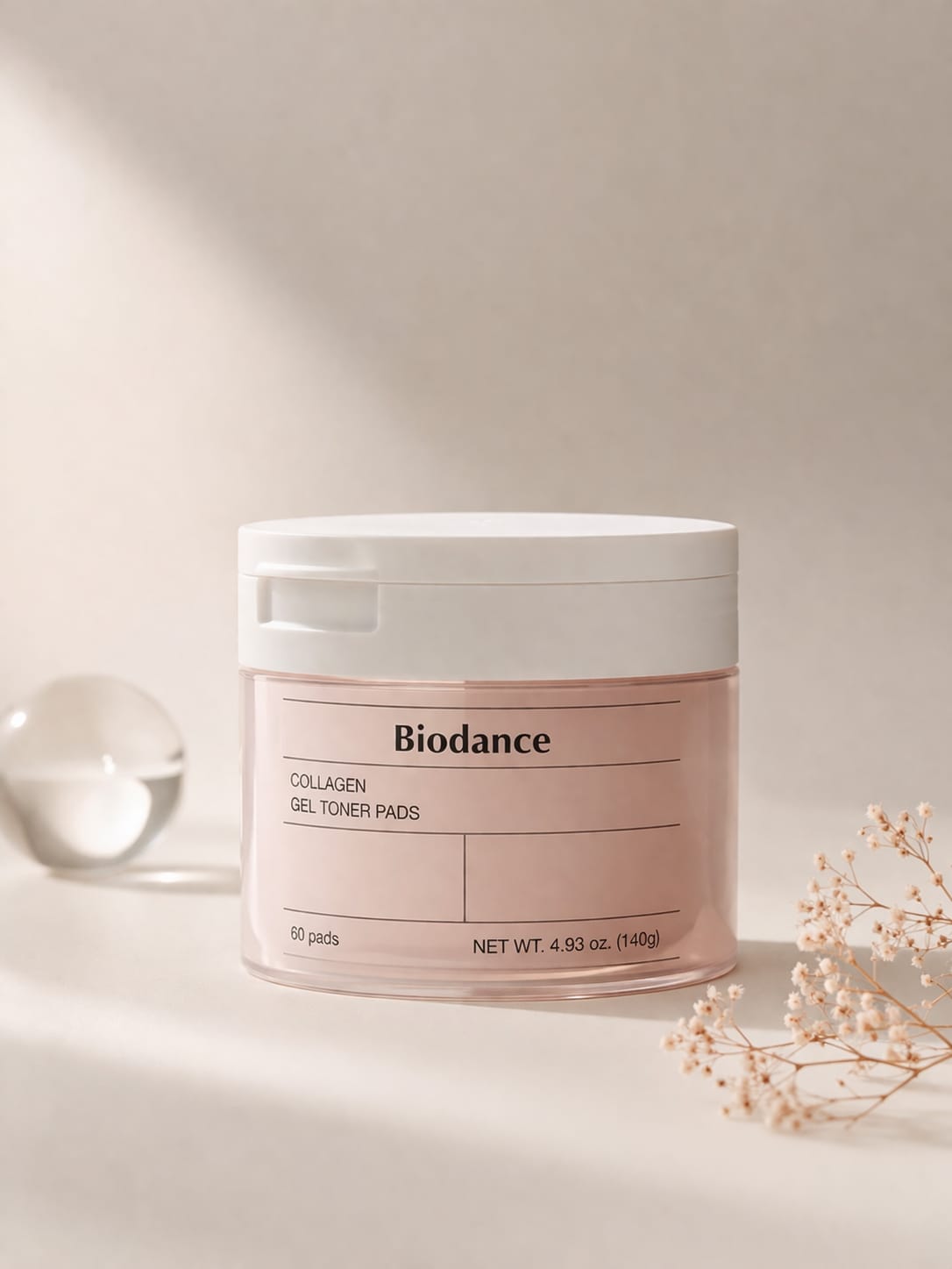Biodance 60 pads Glow in One Swipe: Collagen Gel Toner Pads for Plump, Radiant Skin