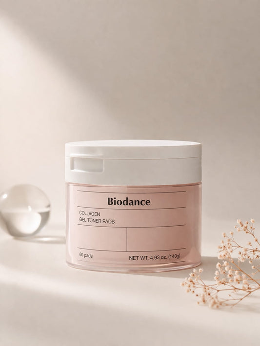 Biodance 60 pads Glow in One Swipe: Collagen Gel Toner Pads for Plump, Radiant Skin
