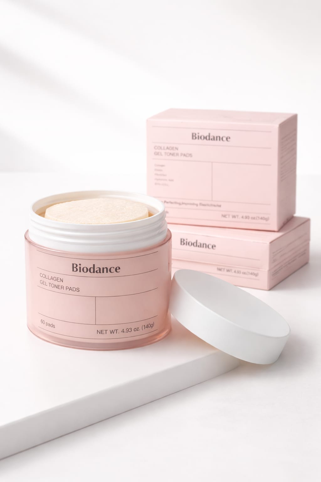 Biodance 60 pads Glow in One Swipe: Collagen Gel Toner Pads for Plump, Radiant Skin