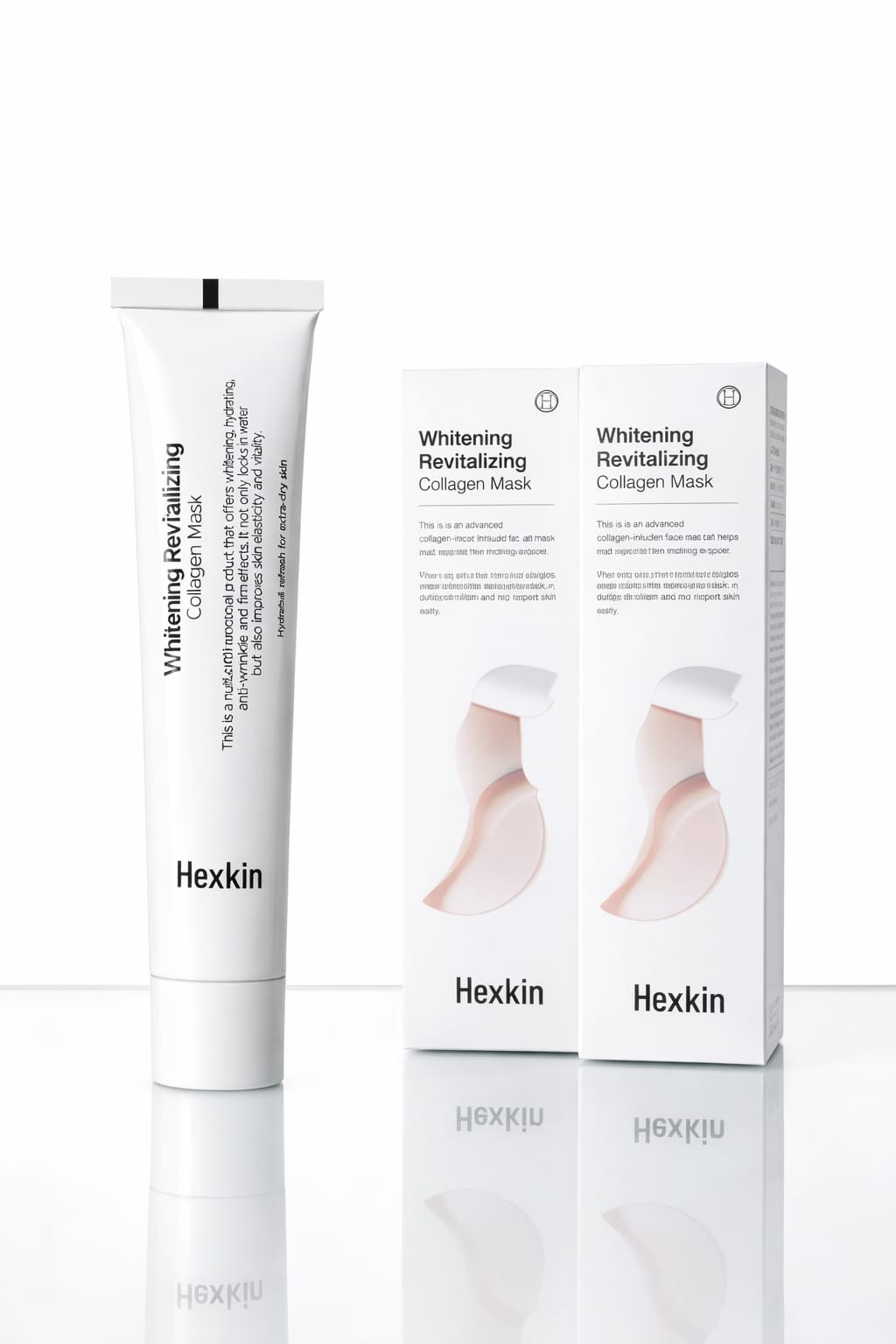 Hexkin Whitening Revitalizing Collagen Mask – Deep Hydration & Brightening Face Mask | Anti-Aging, Smooth & Glowing Skin