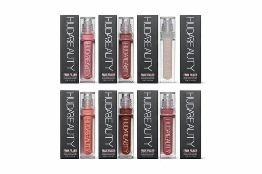 HUDA BEAUTY Faux Filler Lip Gloss – Glassy, Plump & Ultra-Gloss Shine