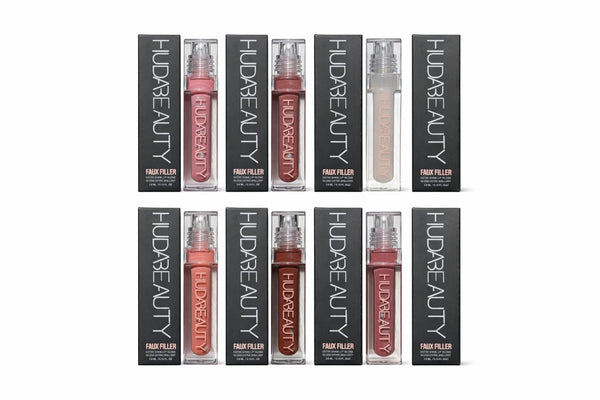 HUDA BEAUTY Faux Filler Lip Gloss – Glassy, Plump & Ultra-Gloss Shine