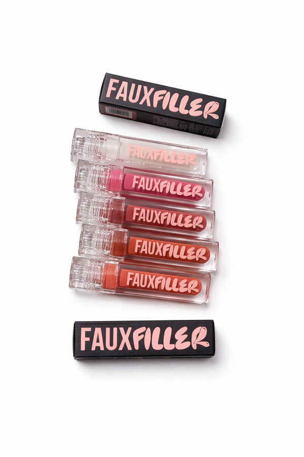 HUDA BEAUTY Faux Filler Lip Gloss – Glassy, Plump & Ultra-Gloss Shine