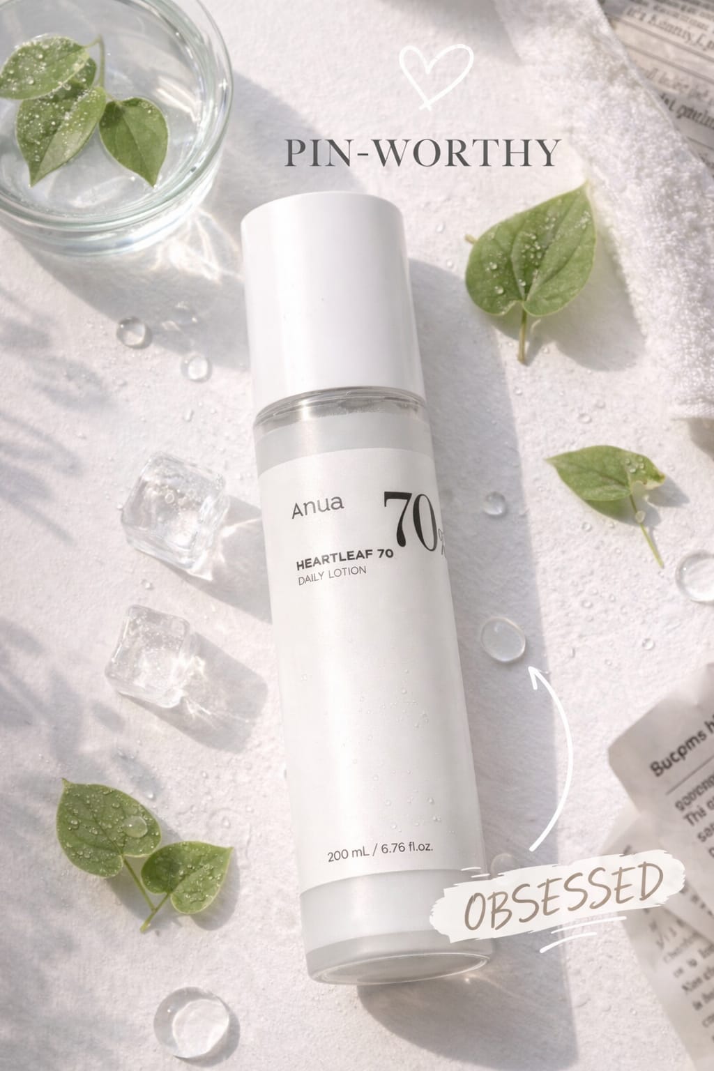 Anua Heartleaf 70 Daily Lotion – Oil Control, Deep Hydration & Skin Barrier Repair (Korean Skincare Essential)