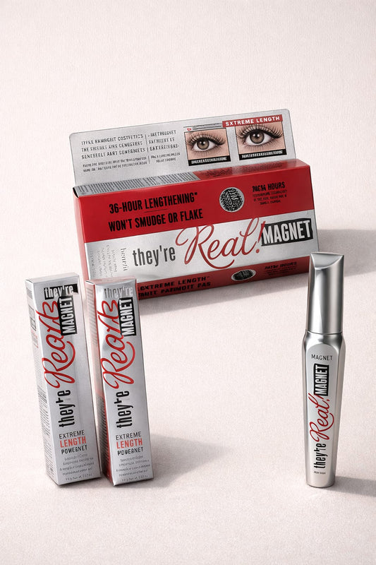 Benefit They’re Real! Magnet Mascara – Extreme Length, 36-Hour Wear & Smudge-Proof Lash Lift