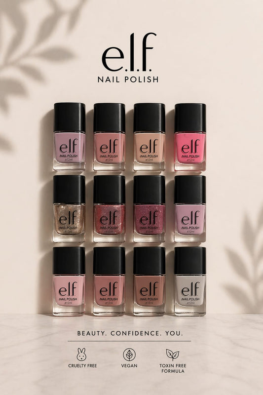 e.l.f Premium Nail Polish Collection – Ultra Glossy, Long-Lasting, Salon Finish
