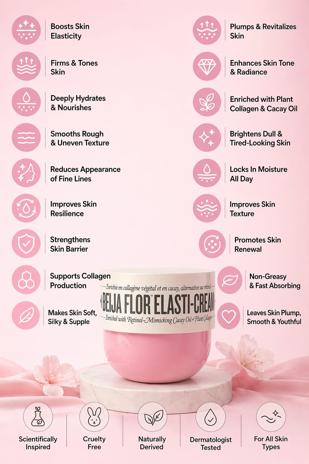 Sol de Janeiro Beija Flor Elasti-Cream – Firm, Plump & Youthful-Looking Skin