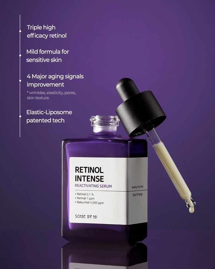 Some By Mi Retinol Intense Advanced Triple Action Eye Cream 30ml | Anti-Aging Dark Circle & Wrinkle Care | Firming, Brightening & Hydrating Eye Treatment for Youthful Eyes