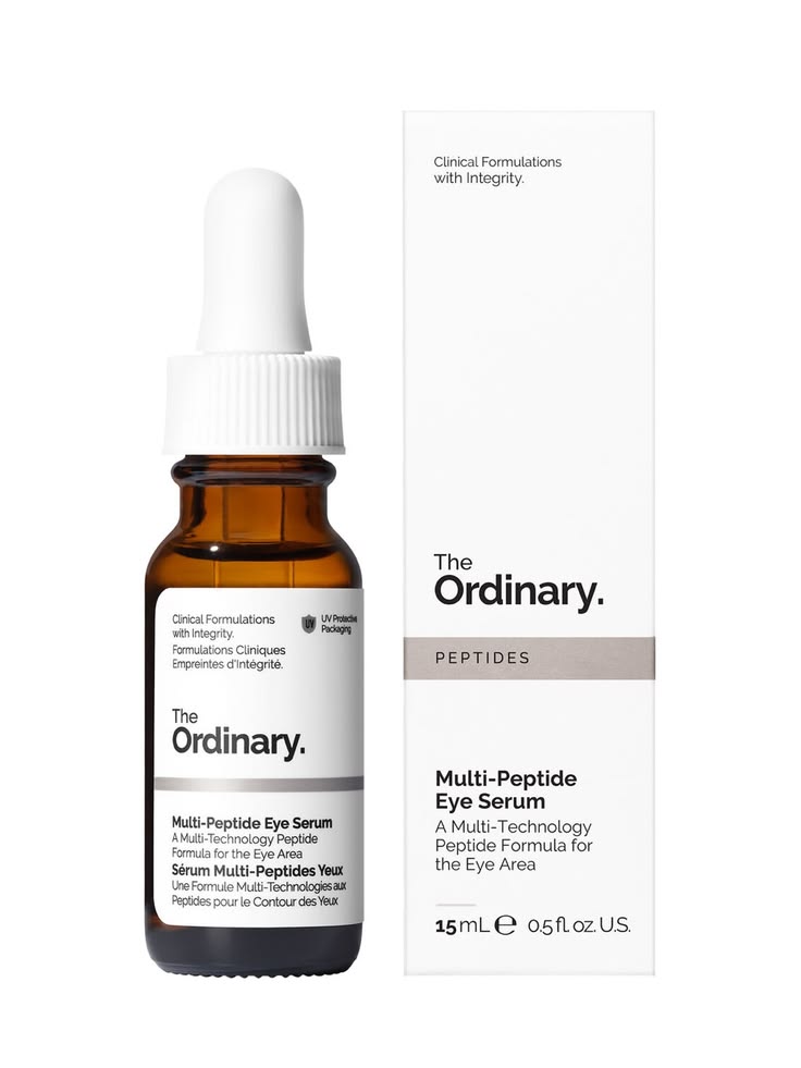 The Ordinary Multi-Peptide Eye Serum 15ml | Targets Dark Circles, Puffiness & Fine Lines | Lightweight Anti-Aging Eye Care