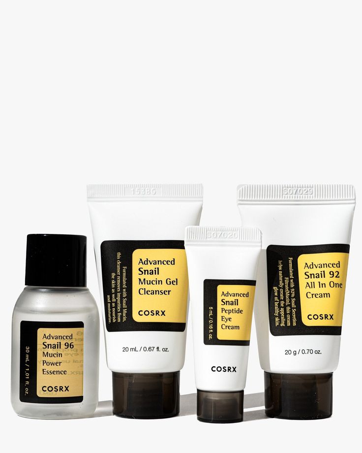 COSRX All About Snail Trial Kit (4 Pcs) | Deep Hydration, Skin Repair & Glow Boost Set | Snail Mucin Skincare Mini Routine