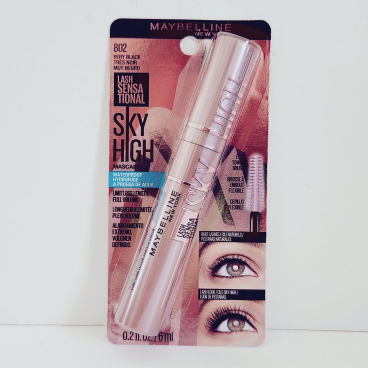 Maybelline Lash Sensational Sky High Washable Mascara 7.2ml – Extreme Length, Limitless Volume & Sky-High Lashes