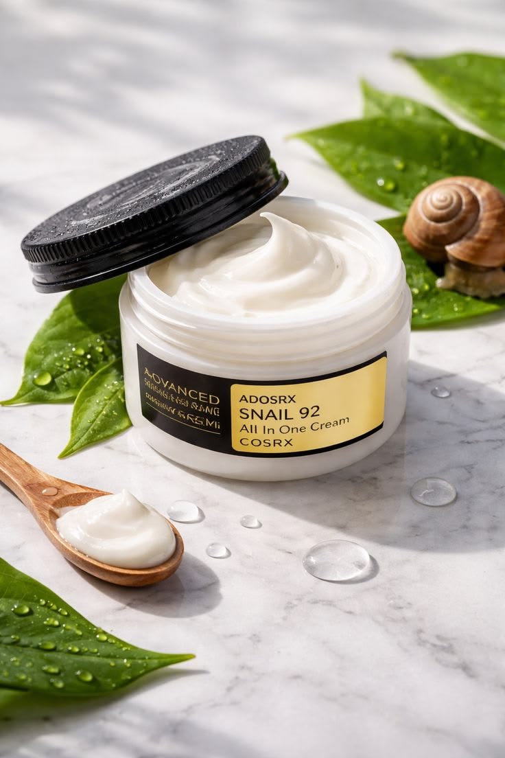COSRX Advanced Snail 92 All-In-One Cream 100ml | Deep Hydration, Skin Repair & Glass Skin Glow Moisturizer for Smooth, Plump, Healthy Skin