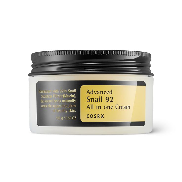COSRX Advanced Snail 92 All-In-One Cream 100ml | Deep Hydration, Skin Repair & Glass Skin Glow Moisturizer for Smooth, Plump, Healthy Skin