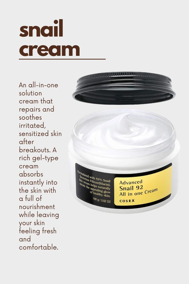 COSRX Advanced Snail 92 All-In-One Cream 100ml | Deep Hydration, Skin Repair & Glass Skin Glow Moisturizer for Smooth, Plump, Healthy Skin