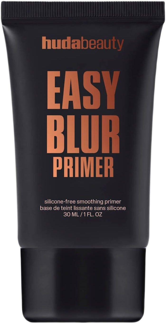 Huda Beauty Easy Blur Primer Bronze Fudge 30ml – Silicone-Smooth Blurring Primer from South Korea | Pore Minimizer, Skin Perfector, Long-Wear Makeup Grip