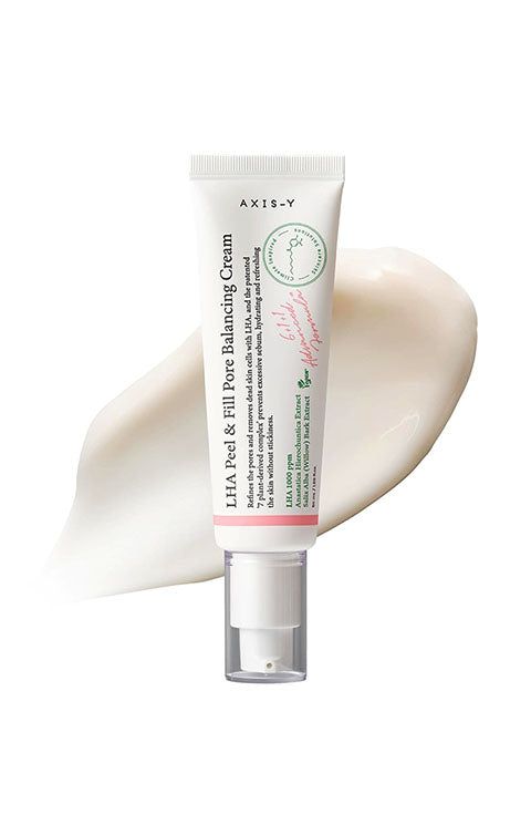 AXIS-Y LHA Peel & Fill Pore Balancing Cream 50ml | Korean Pore-Minimizing, Oil Control & Glass Skin Moisturizer | Refines Texture, Hydrates & Tightens Pores