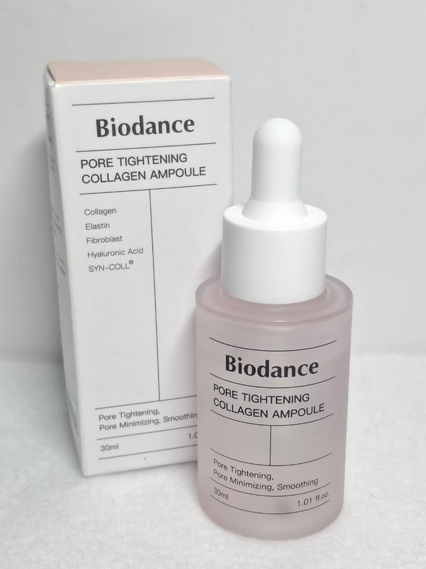 BIODANCE Pore Tightening Collagen Ampoule 30ml | Korea’s Skin-Refining Serum for Visible Pore Reduction, Firm & Smooth Glass Skin Effect