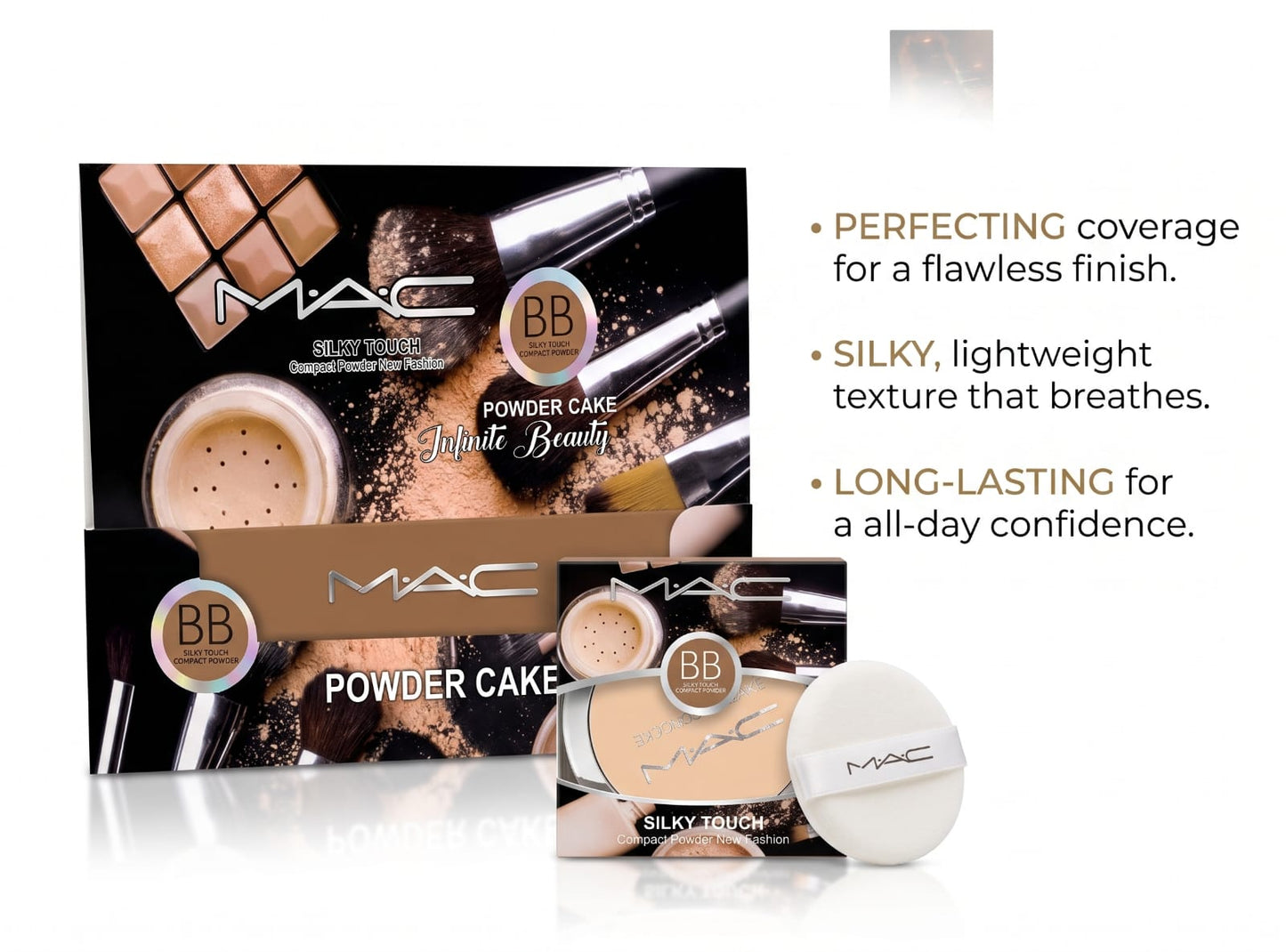 M.A.C Silky Touch BB Powder Cake – Infinite Beauty Long-Lasting Finish