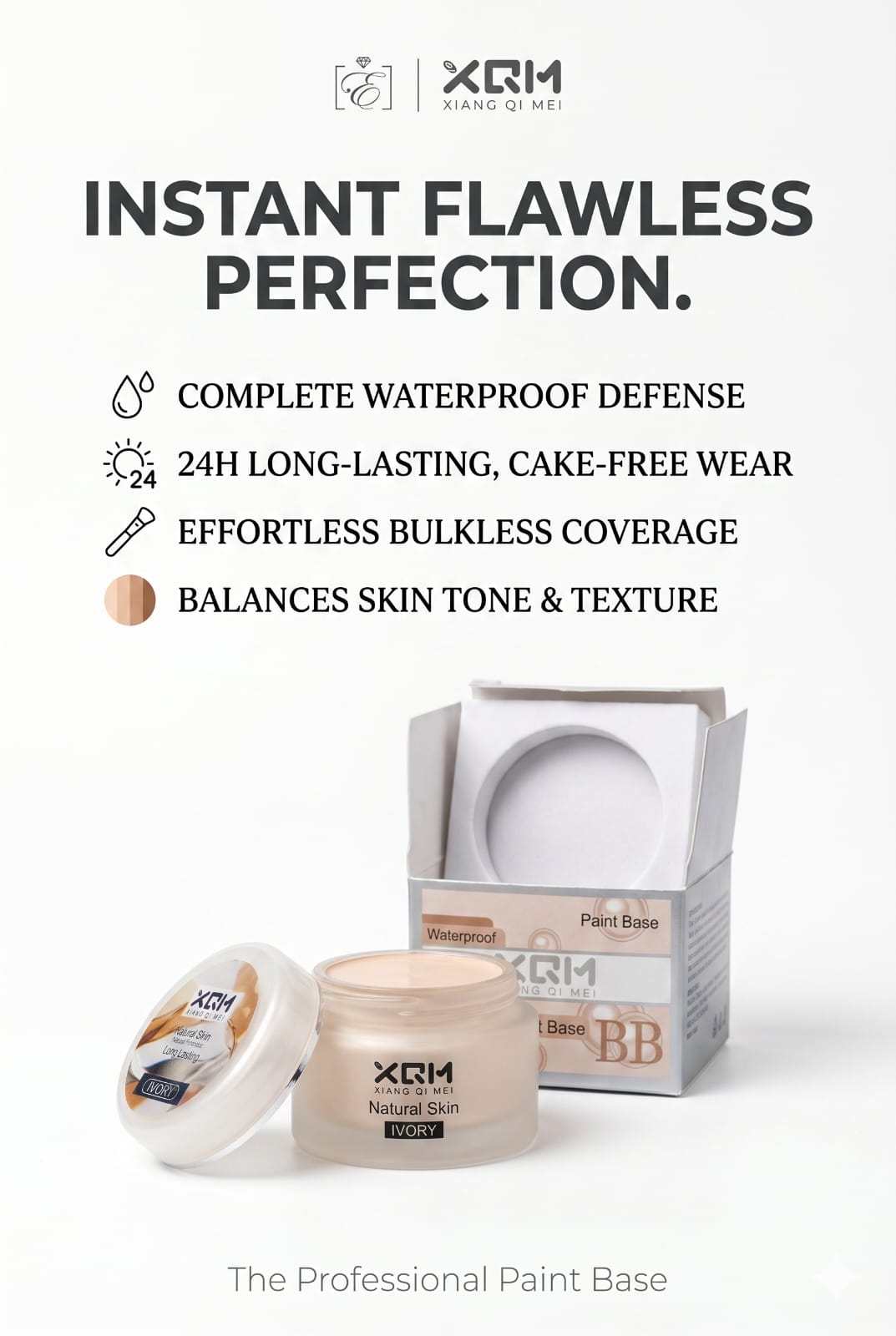 XRM Xiang Qi Mei Instant Flawless BB Paint Base - Ivory