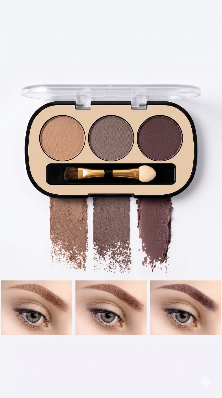 Professional 3-Color Eyebrow Sculpting Palette