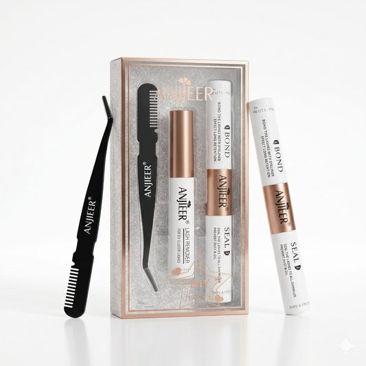 Anjieer™ DIY Cluster Lash Bond and Seal + Remover 3-Piece Kit