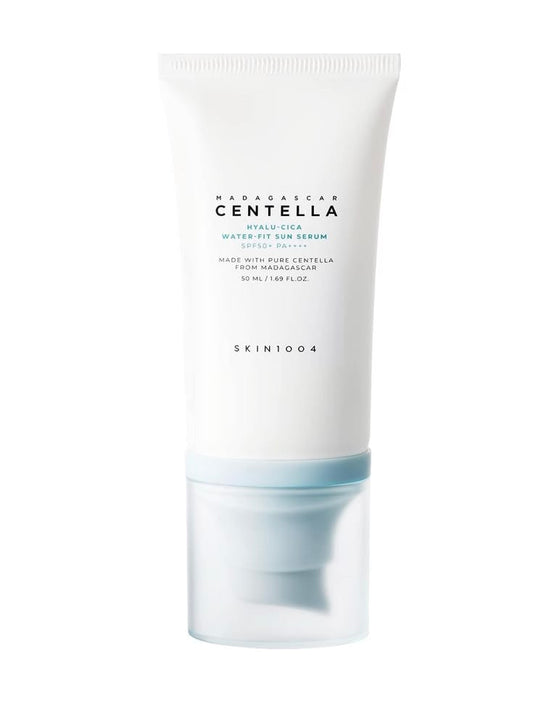 SKIN1004 Madagascar Centella Hyalu-Cica Water-Fit Sun Serum SPF50+ PA++++ | Lightweight Hydrating Sunscreen | 50ml