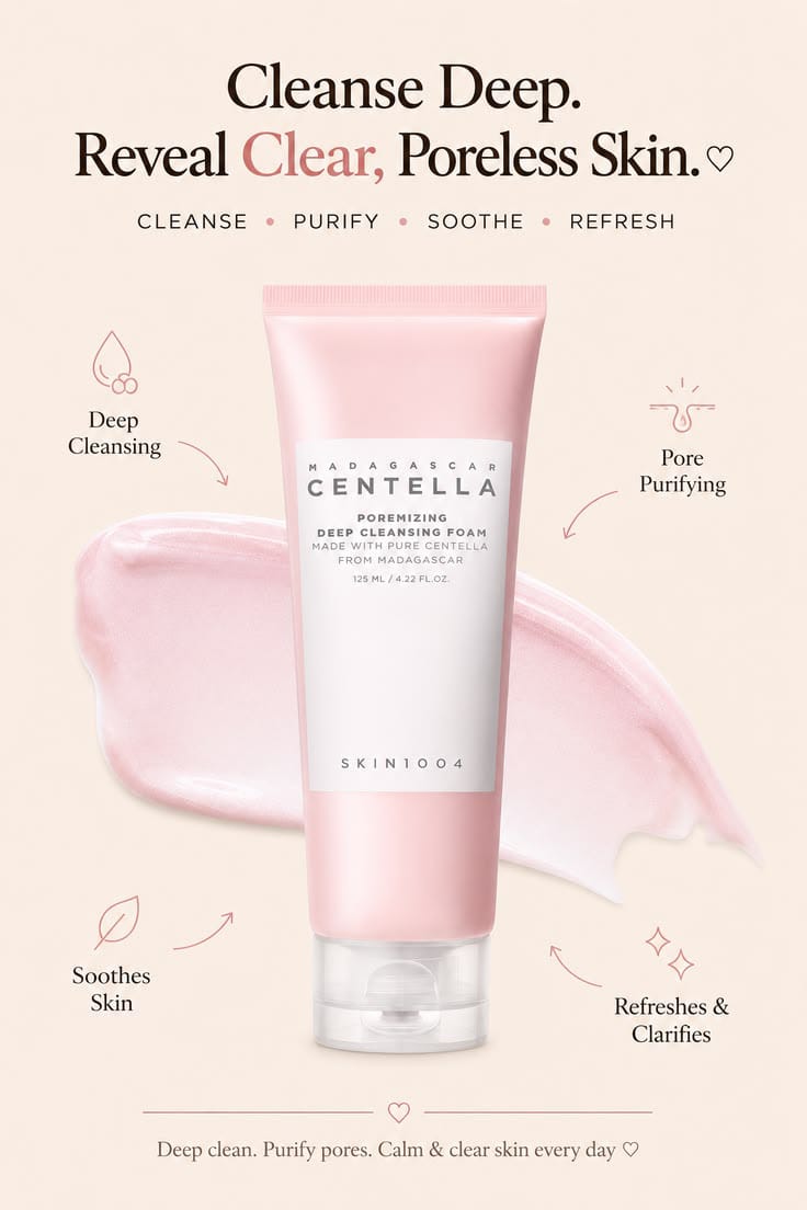 SKIN1004 Centella Poremizing Deep Cleansing Foam 125ml