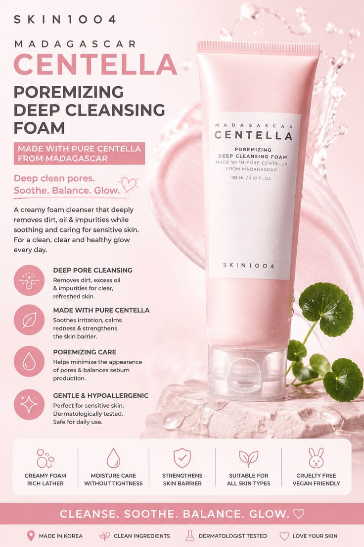 SKIN1004 Centella Poremizing Deep Cleansing Foam 125ml