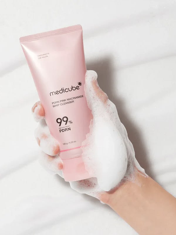 Medicube PDRN Pink Niacinamide Whip Cleanser 120gm