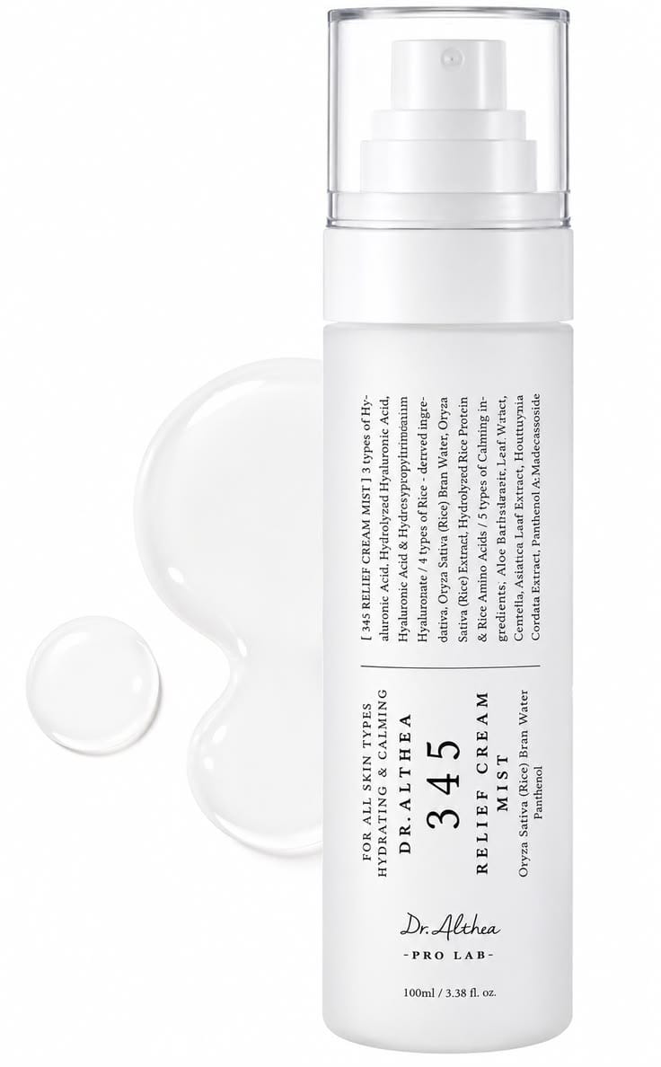 Dr. Althea 345 Relief Cream Mist 100ml | Ultra-Fine Hydrating & Soothing Barrier Repair Facial Mist