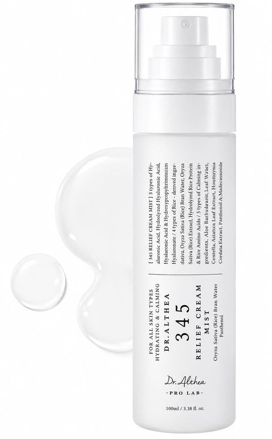 Dr. Althea 345 Relief Cream Mist 100ml | Ultra-Fine Hydrating & Soothing Barrier Repair Facial Mist