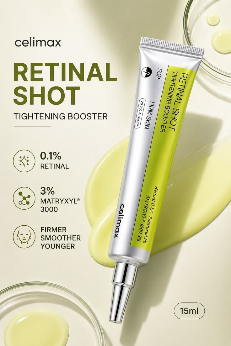 Celimax Vita-A Retinol Shot Tightening Serum | Smooth Fine Lines, Refine Pores & Improve Skin Texture | Anti-Aging Korean Skincare