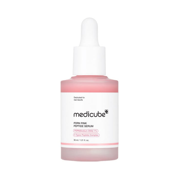 Medicube PDRN Pink Peptide Serum 30ml | Glass Skin Repair Serum | Peptide & PDRN Anti-Aging Serum | Hydrating, Firming & Brightening Korean Skincare