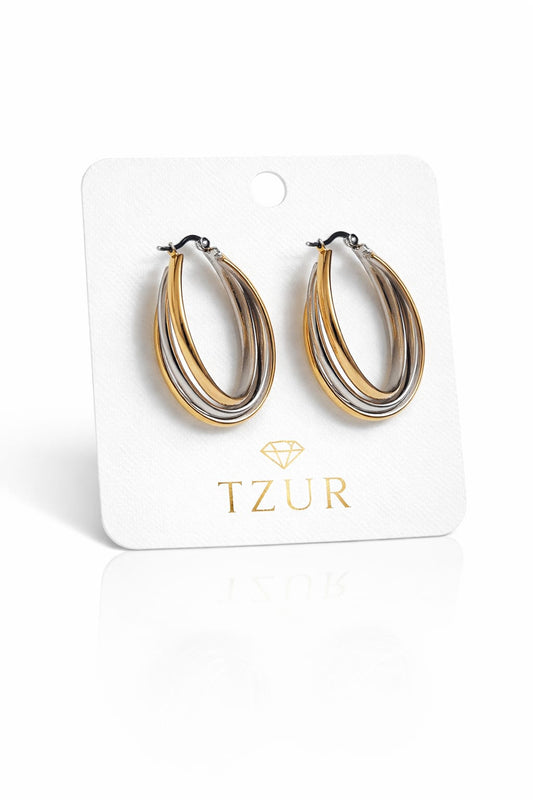 The Intertwined Hoop Earrings  + EID SPEACIAL GIFT FROM TZUR