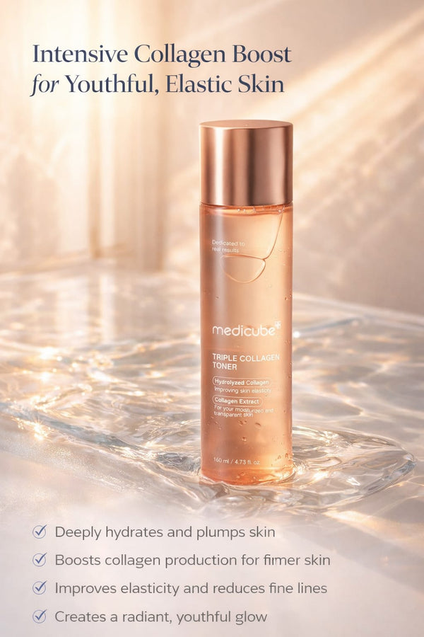 Medicube Triple Collagen Toner – Hydrating & Firming Korean Toner for Plump, Youthful Skin (140ml)