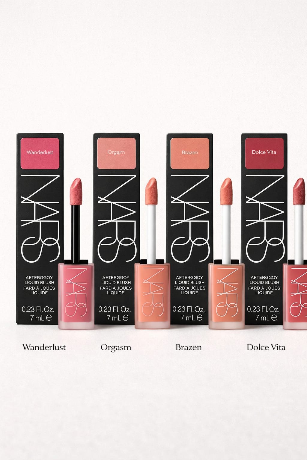 NARS Afterglow Liquid Blush – Lightweight Hydrating Liquid Blush for Natural Radiant Glow (4 Shades, 7ml)
